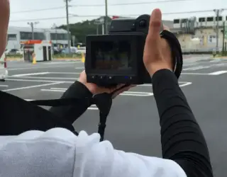 赤外線カメラで撮影